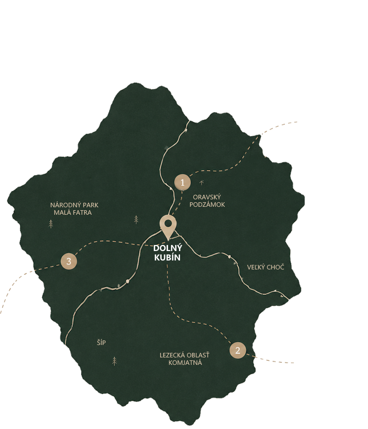 Mapa Orava