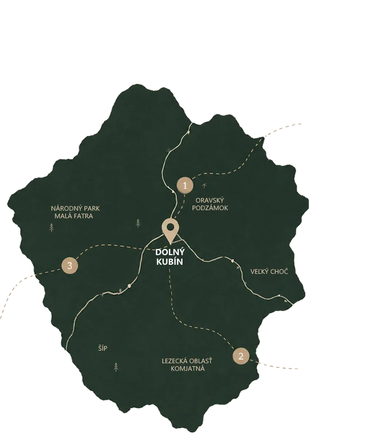 Mapa Orava